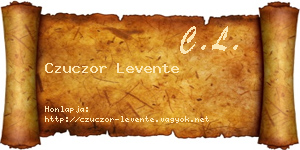 Czuczor Levente névjegykártya